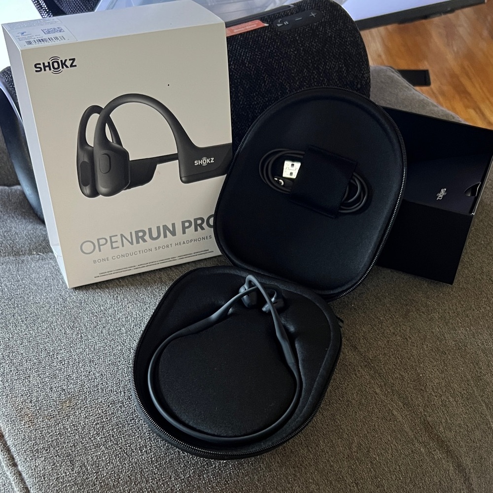 Shokz OpenRun Pro Over-Ear Headphones - Black